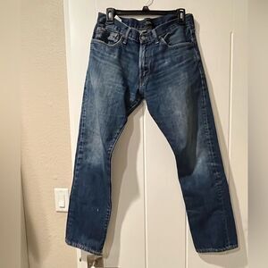 Polo Ralph Lauren Men's Blue Varick Slim Straight Jeans Sz 32 X 32‎ Denim Pants